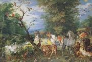 BRUEGHEL, Jan the Elder The Animals entering thte Ark (mk08) oil